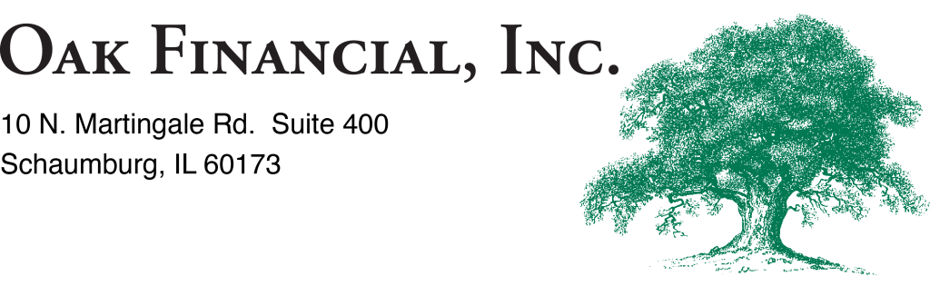 Oak Financial Inc Logo with Address